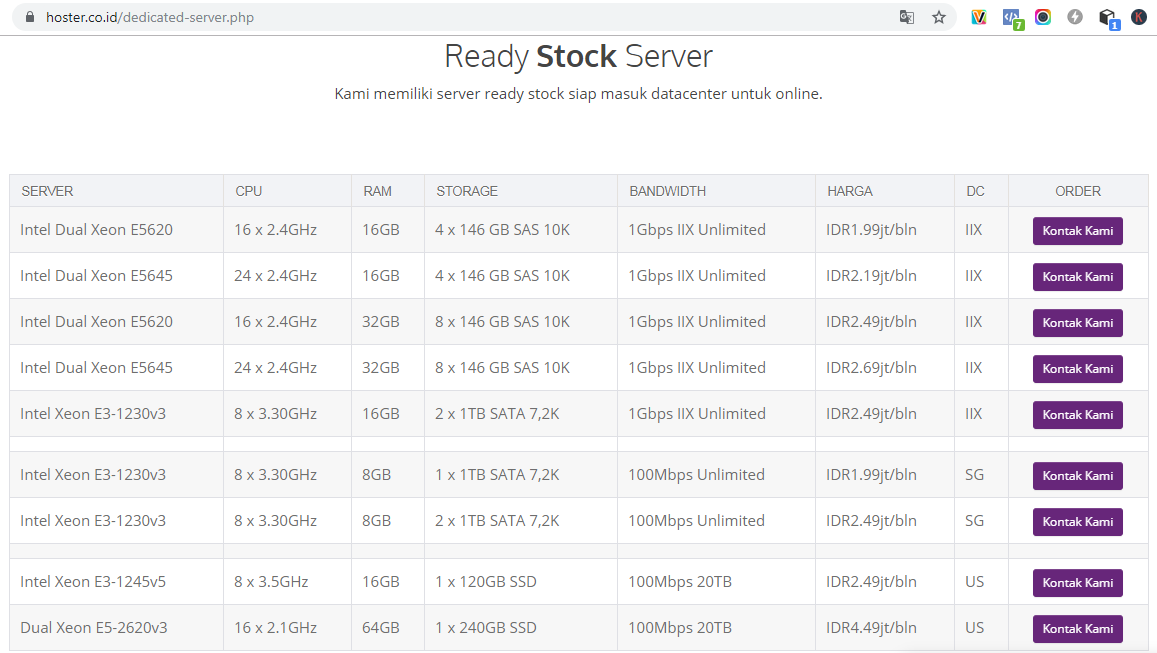 server ready hoster