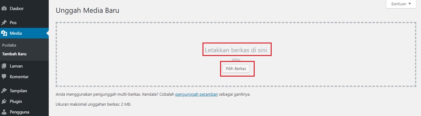 media wordpress